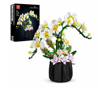 Zabawka edukacyjno-interaktywna Mould King Klocki konstrukcyjne Bonsai z orchideą 1014 el. zestaw 24108